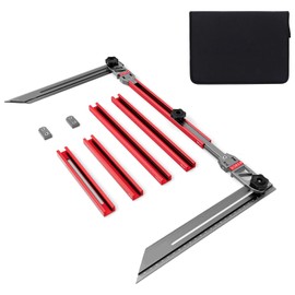 Stair Tread Template Tool, Aluminum Alloy Stair Tread Gauge, Stairs Treads Jig, 17.9 to 58.9in, Stairs Treads Measuring Tool, Step Template Tools for Many Types of Layout Projects