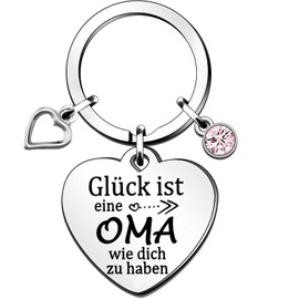 kiimiipa Grandma Gift Key Pendant, Gift Grandma, Gifts for Grandma, Gift Grandma Birthday, Meaningful Gifts for Grandma Best Grandma Gifts for Grandma Key Pendant Grandma Gift Christmas, silver