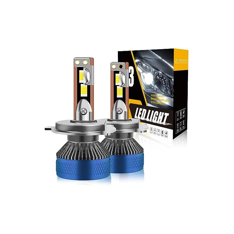 H4 HB2 9003 LED Faros para Carro, 160W 26000LM