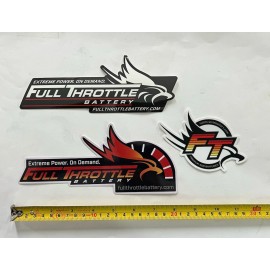 Unbranded 3 FULL THROTTLE BATTERY Decals Stickers overland adventure offroad camping rv