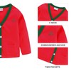 Mud Kingdom Chaqueta tipo cárdigan para niños pequeños bordada casual,