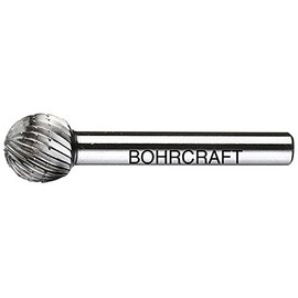 Bohrcraft 52150300800 Boc 52150300800 HSS Burr D Shape Sphere, 8.0 mm, single Teeth with Breaker Box 1 V – Pack of 1