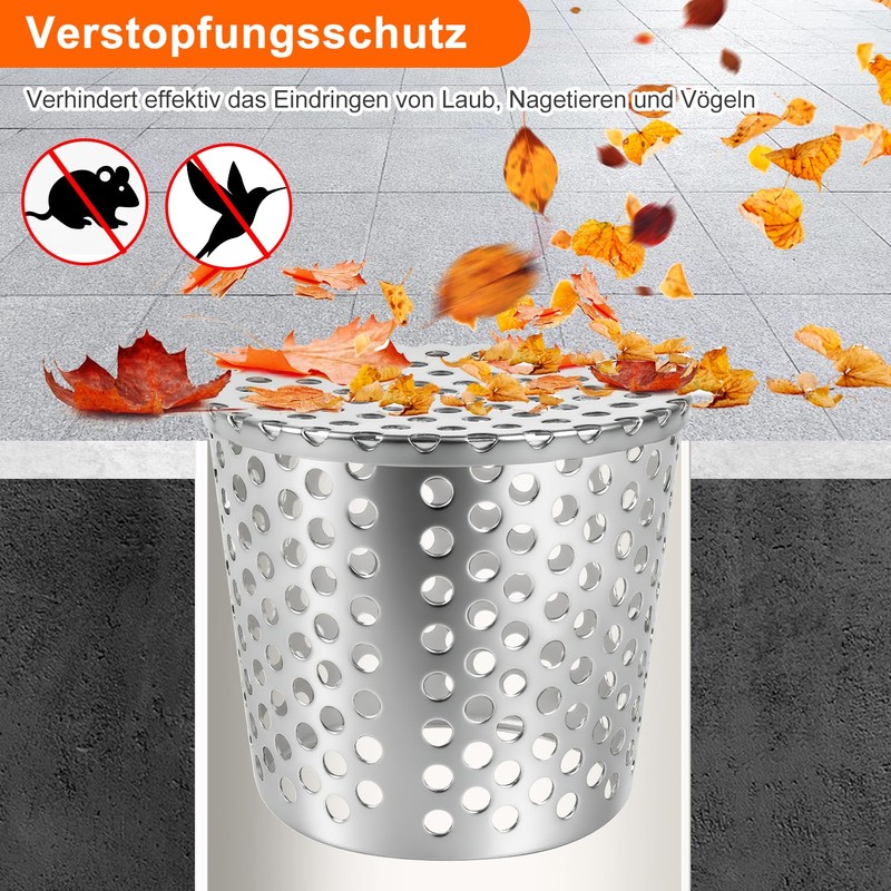 KOVSGQ Gutter Leaf Protection Rain Gutters Leaf Protection Downpipe Filter