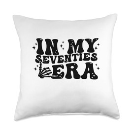 Nad-Birthday In My Seventies Era 70'S Birthday Groovy Throw Pillow, 18x18, Multicolor