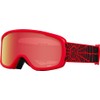 Giro Buster Goggle Red Solar Flair Strap with Amber Scarlet