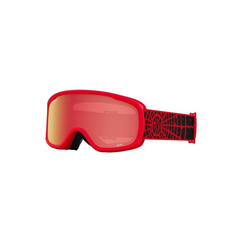 Giro Buster Goggle Red Solar Flair Strap with Amber Scarlet