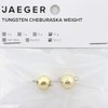 Jaeger Fishing Tungsten-Gewichte für Softbaits zum Barschangeln Tungsten Cheburashka Sinker