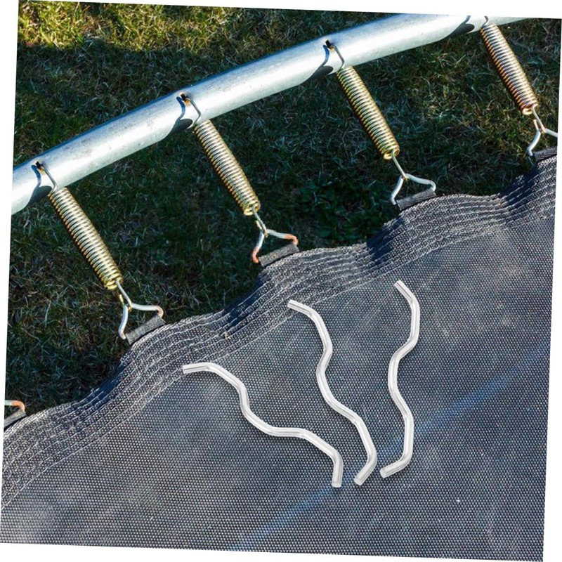 WOONEKY Trampoline Replacement Mat Connectors 10pcs Steel Wire Connectors for