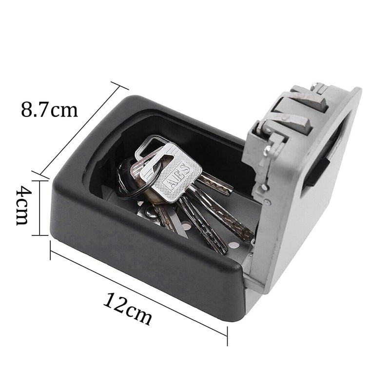 Holdfiturn Wall Mounted Key Safe Combination Lock Box with 12-Digit
