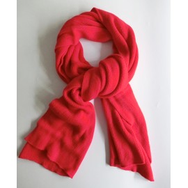 Wander Agio Womens Warm Long Shawl Winter Upset Large Scarf Pure Color Red