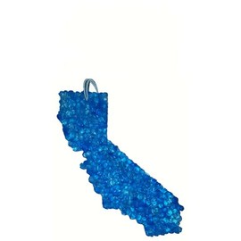 The Scented Castle Ocean Mist Scented State of California Shape Long Lasting Hanging Car Air Freshener Candle