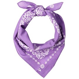 camel active Women's Pure Cotton Bandana, Purple-White, Unit size