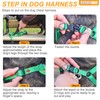 BEAUTYZOO Dog Harness Collar and Leash Set, No Pull Step