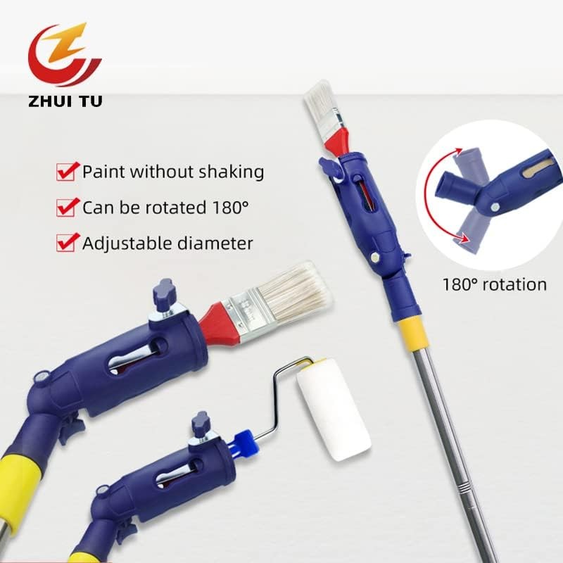 Paint Edger Brush Extender Paint Roller Extension Pole 3.6ft Gripper