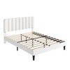 VECELO Queen Size Bed Frame with Upholstered Headboard, Velvet Platform
