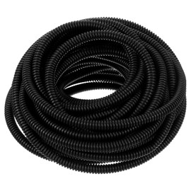 sourcing map Wire Loom Tubing 8M - 4.5mm, Wire Conduit Hose Cord Protector Cable Sleeves Flexible Electrical Wire Cover