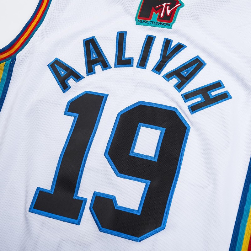 Aaliyah Jersey 19 Bricklayers MTV Rock N Jock Basketball Jersey