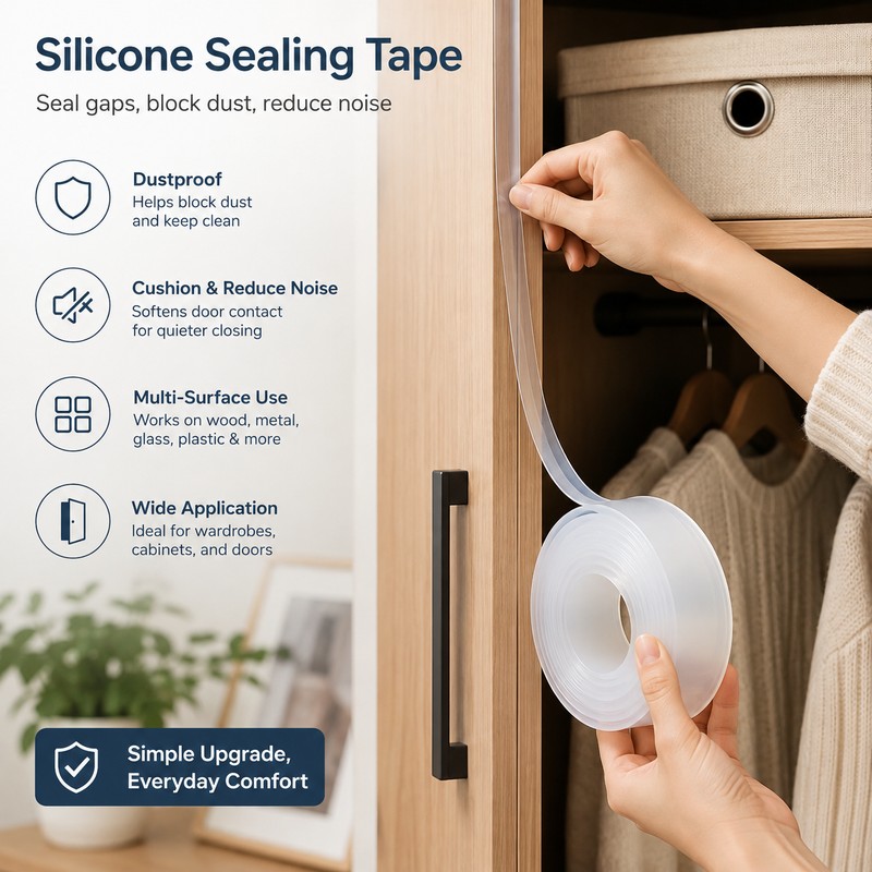 Silicone Door & Window Seal Strip for Gap Sealing –