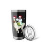 Yeti To Party Xmas Lighting Yeti Riding Llama Christmas Stainless