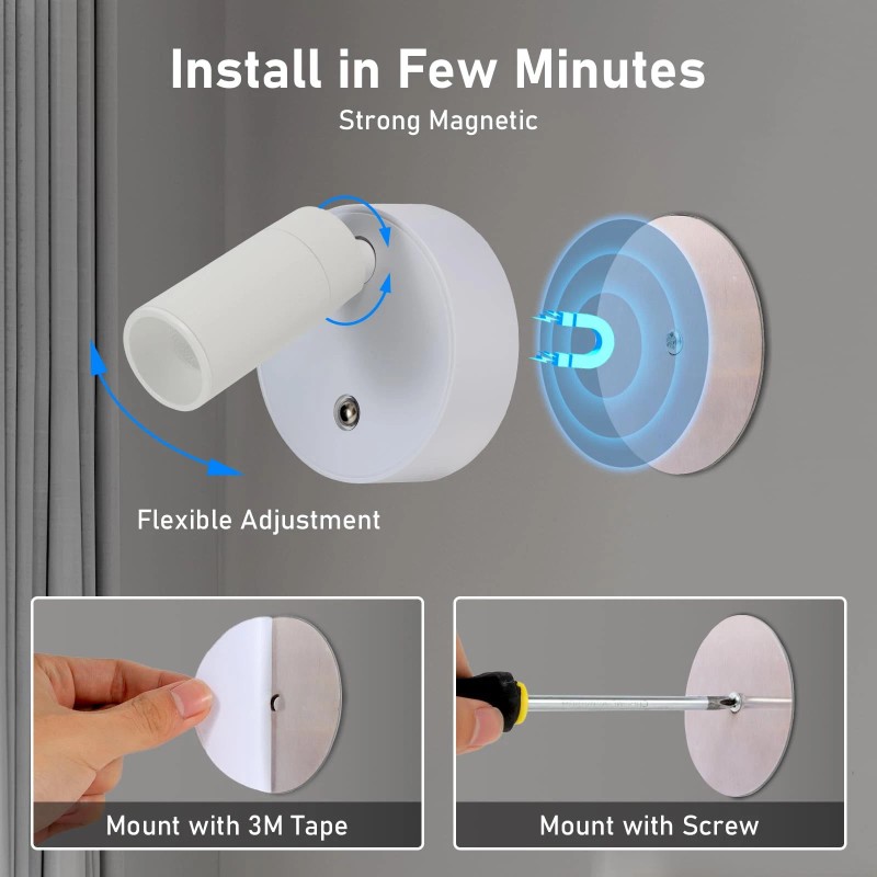 Mioblue Wireless LED Spotlight Indoor with Remote up Lights Indoor