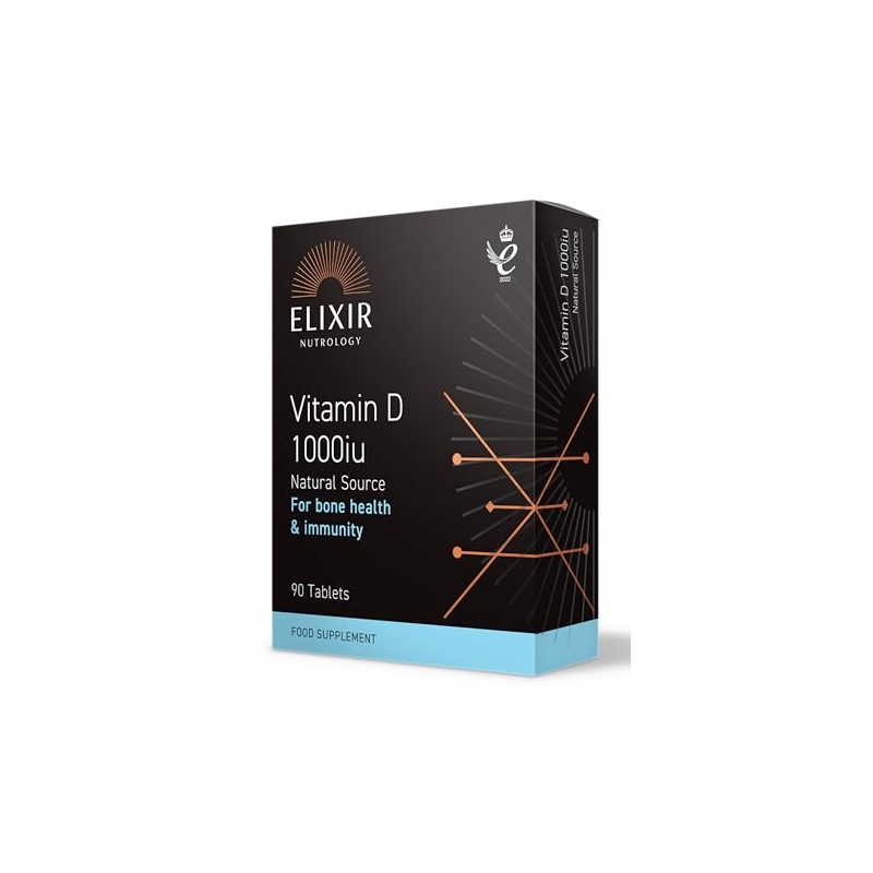 ELIXIR NUTROLOGY Vitamin D 1000iu - High Strength 90 Tablets,