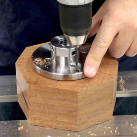 Hurricane Turning Tools, 4" Steel Faceplate For Wood Lathe, M33 x 3.5mm