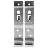 BITS4REASONS 2 X (1 PAIR) TRAILER NUMBER PLATE HOLDERS CLIPS