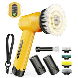 qimedo Handheld Scrubber Q4 Replacement Brush Head, 5-in-1 Spin Scrubber Replacement Brush Heads for qimedo