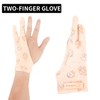 SPASEEBA Artist Drawing Glove Art Two-Finger Animal Print Glove for