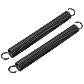 sourcingmap Extension Spring - 2.5mm Wire Dia , 18mm OD , 180mm Free Length Spring Steel Small Dual Hook Tension Spring 2pcs