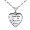 YOUFENG Jewellery Sterling Silver Love Heart Locket Necklace That Holds