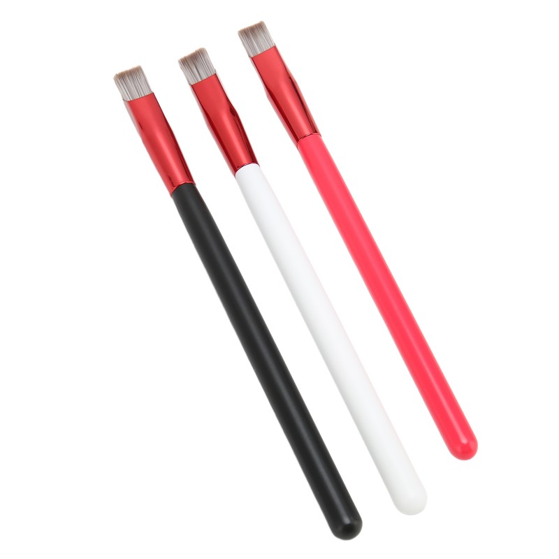 3PCS Brow Concealer Contour Brush Gray Hair Red White Black
