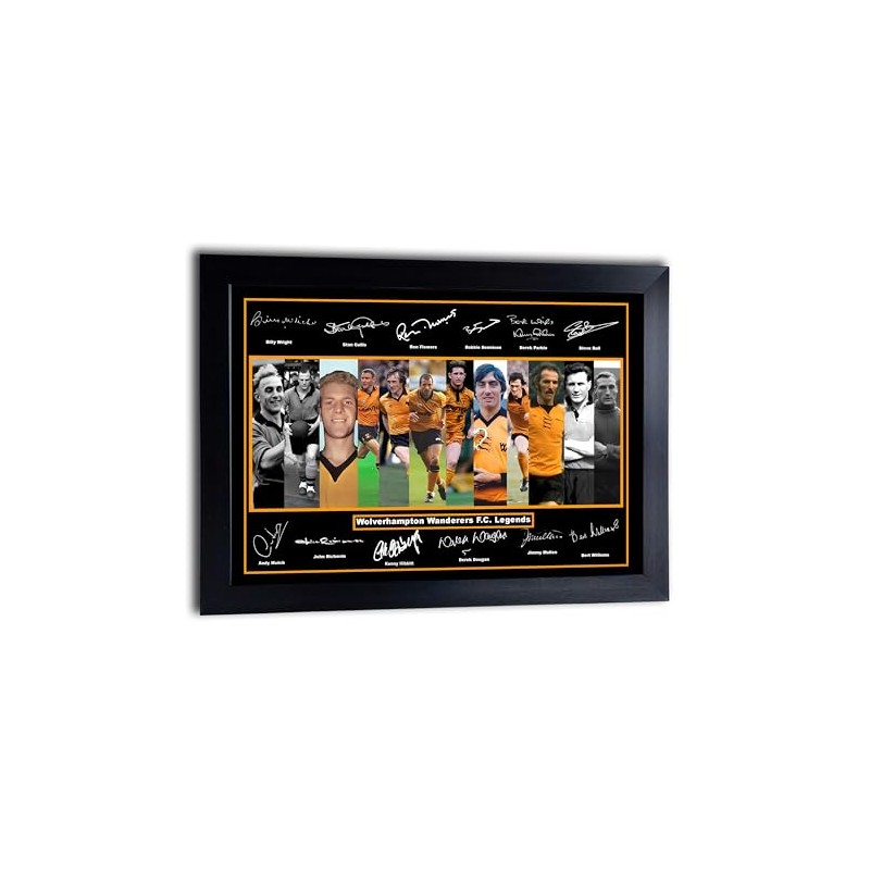 Stunning Quality Wolverhampton Wanderers Legends (Wolves) Signed/Autographed Print. Steve Bull