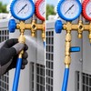 G1/4 Brass Refrigeration Ball Valve Adapter, HVAC Refrigerant Charging Vacuum
