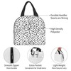 Hulnulnu Aesthetic Polka Dot Insulated Lunch Bag - Reusable Lunch