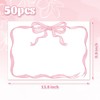 JarThenaAMCS 50 Sheets Pink Bow Paper Placemat Coquette Bowknot Place