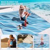 Famstar Beach Blanket Oversized Extra Large78 X 110",Waterproof Sandproof Beach