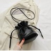 NICE SELECTION Women's Mini Shoulder Bag, Drawstring Bag, Smaller, Lightweight,