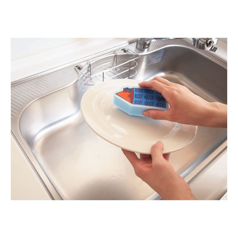 Non-woven Sponge Kitchen Scrubber Die Cut, Pack of 4, Moomin