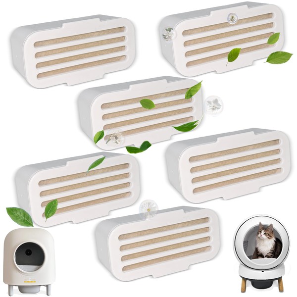 NewKe 6 Pack Deodorizer for PetSafe ScoopFree SmartSpin Self-Cleaning Cat