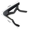 WINGO Pro Ukulele Capo for Soprano Concert Baritone, Black.
