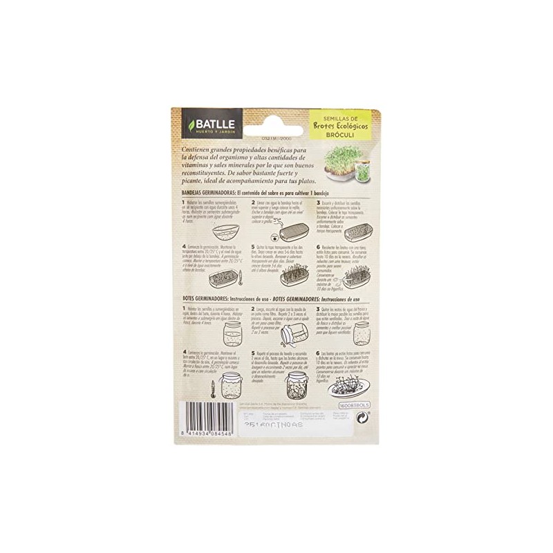 Semillas Batlle Eco-Friendly Shoots Brocolli