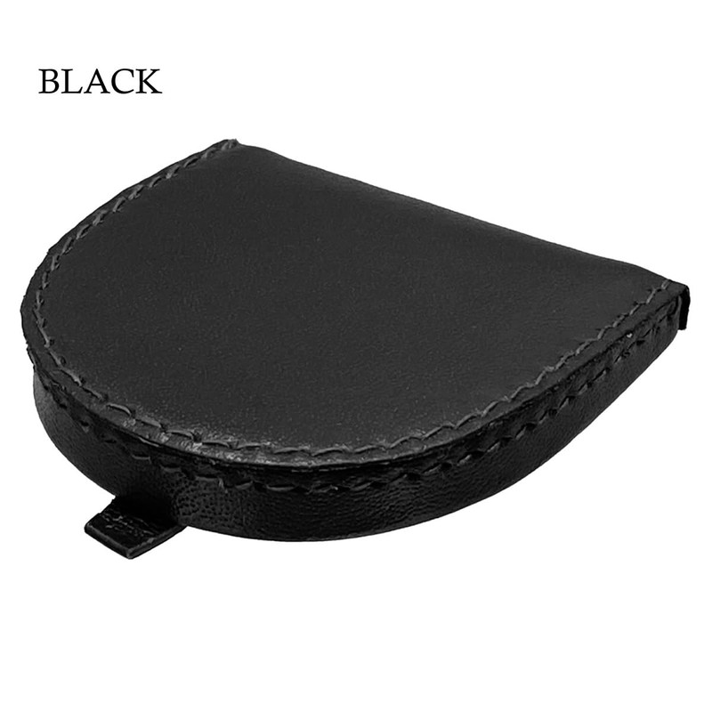 Men's Pigskin Leather Coin Purse Compact Horseshoe Mini Palm Size