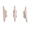 Wowser Nautical White Cast Iron Boat Cleat Wall Hooks, 3.5