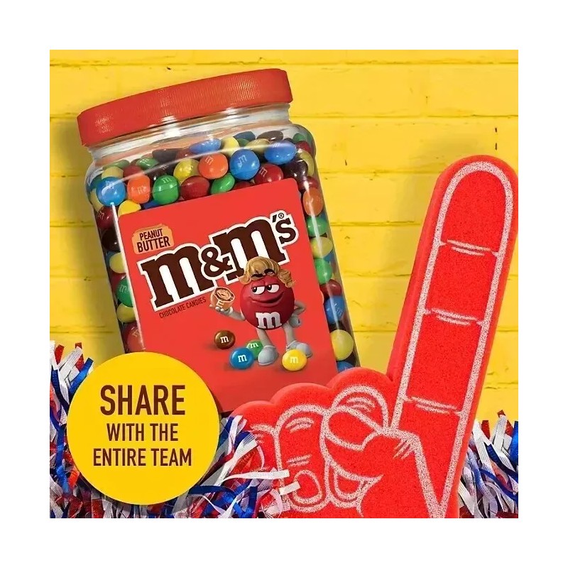 M&M's M&Ms Peanut Butter Candy 55 oz Jar M&M's M