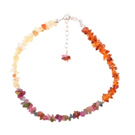 Natural Multi Tourmaline, Citrine and Ethiopian Opal Bracelet, Uncut Chips Beads Gemstone, Energy Healing Crystals, Birthday, Gift for Her, Gemstone Jewelry 8-inch AAA+ Quality