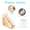 RHHGHY 2 Pcs Sandwich Boxes, Reusable Sandwich Container, Triangle Sandwich