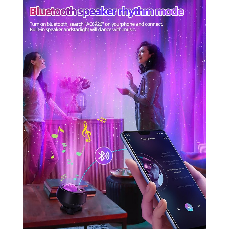 FLITI The largest coverage area starry sky projector, LED polar