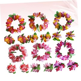 Outanaya 6 Sets Garland Headpiece Floral Garland Headband Floral Headband Floral Hair Garland Wristbands Headbands Garlands Makeup Headband Head Band Floral Wreath Hair Wreath