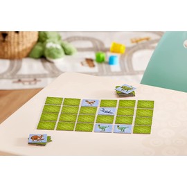 KOSMOS 711313 Welcher Dino ist das? Dino Memo Spiel für Kinder ab 4 Jahre, Kinderspiel für 2-4 Spieler, ideal als Reisespiel
